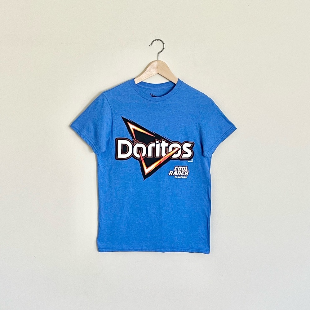 Doritos Cool Ranch Logo Graphic Blue T Shirt Adult size Small
